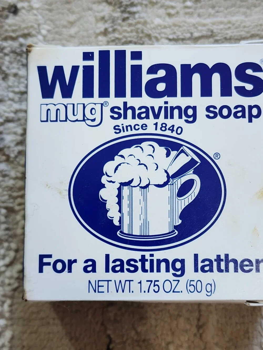 New Vintage Old Stock / Discontinued Williams Mug Shaving Bar Soap